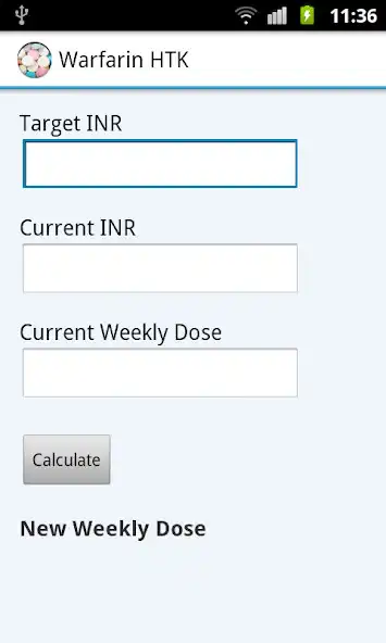 Play Warfarin Dosing HTK as an online game Warfarin Dosing HTK with UptoPlay