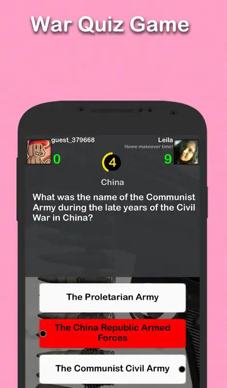 Play War History Trivia