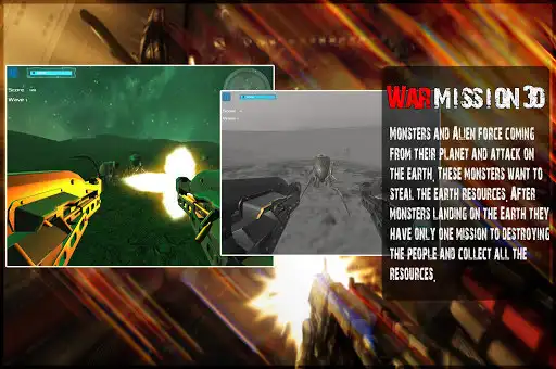 Play War Mission 3D : Alien Team Attack On Universe as an online game War Mission 3D : Alien Team Attack On Universe with UptoPlay