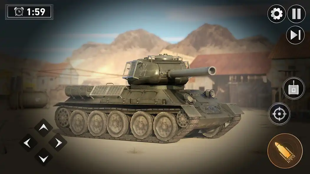 Play War of Tanks: Tank Battle Game as an online game War of Tanks: Tank Battle Game with UptoPlay