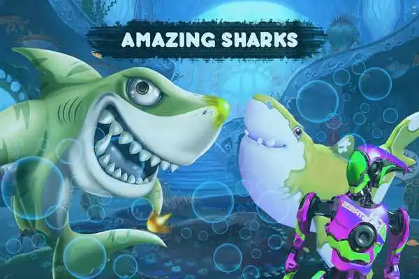 Play Warrior Robot Shark attack: Real shark robot Games