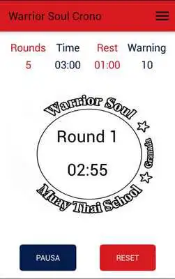 Play Warrior Soul Muay Thai Timer