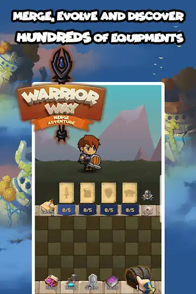 Play Warrior Way: Merge Adventure as an online game Warrior Way: Merge Adventure with UptoPlay