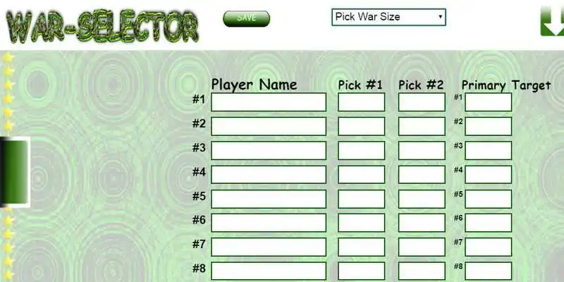 Play War-Selector Play War-Selector