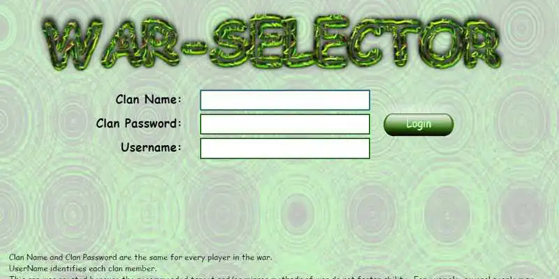 Play War-Selector Play War-Selector