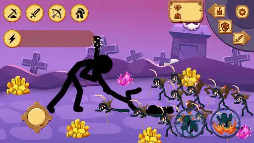 Play War Stickman - Stick Battle Games as an online game War Stickman - Stick Battle Games with UptoPlay