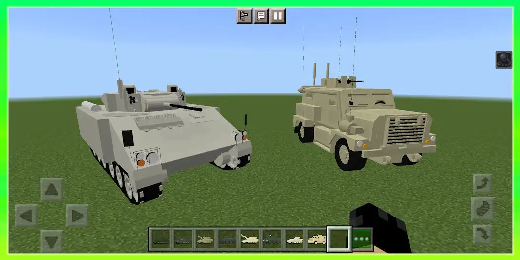Play War Tanks Mod for Minecraft as an online game War Tanks Mod for Minecraft with UptoPlay