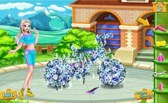 Play Wash Bike Angela Girl