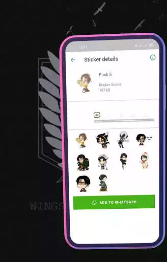 Play WASticker AOT Pack  and enjoy WASticker AOT Pack with UptoPlay