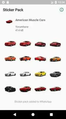 Play WAStickerApps - American Muscle Cars Stickers