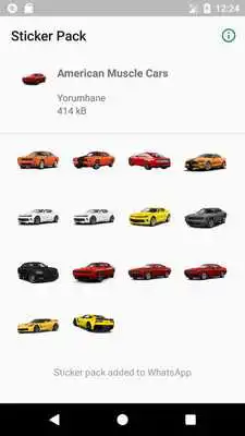 Play WAStickerApps - American Muscle Cars Stickers