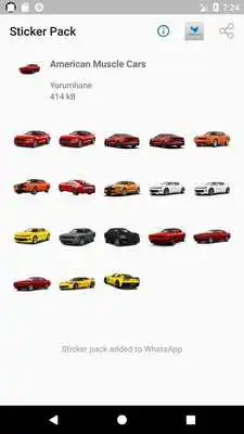 Play WAStickerApps - American Muscle Cars Stickers