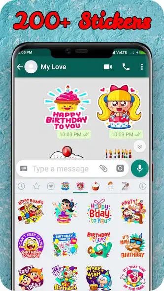 Play WAStickerApps Birthday Stickers  and enjoy WAStickerApps Birthday Stickers with UptoPlay