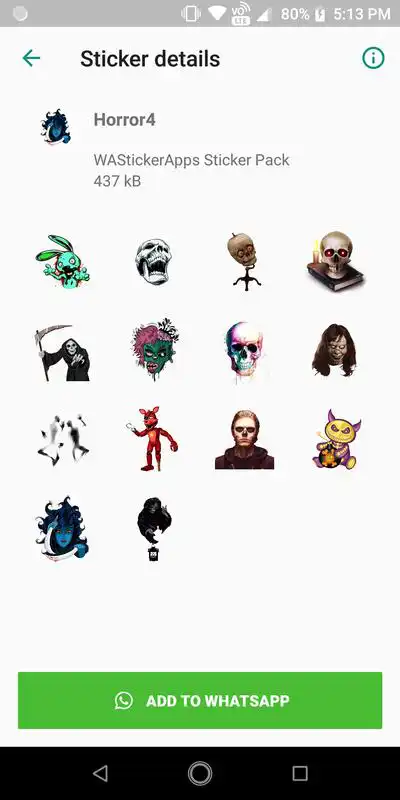 Play WAStickerApps Horror Sticker Pack