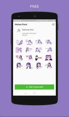 Play WAStickerApps Kolosmik Girls (Whatsapp sticker)