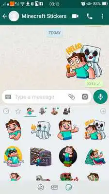 Play WAStickerApps : Minecraft Sticker for WhatsApp