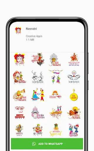 Play WAStickerApps - Navratri Stickers as an online game WAStickerApps - Navratri Stickers with UptoPlay