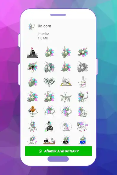 Play WAStickerApps Unicorn Beautifu as an online game WAStickerApps Unicorn Beautifu with UptoPlay