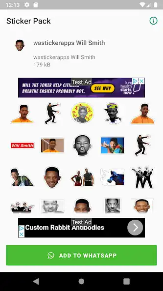 Play WAStickerApps Will Smith Stickers for Whatsapp as an online game WAStickerApps Will Smith Stickers for Whatsapp with UptoPlay