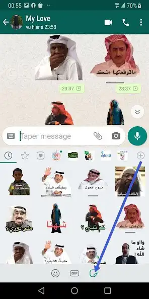 Play WASticker - Arabic Stickers as an online game WASticker - Arabic Stickers with UptoPlay