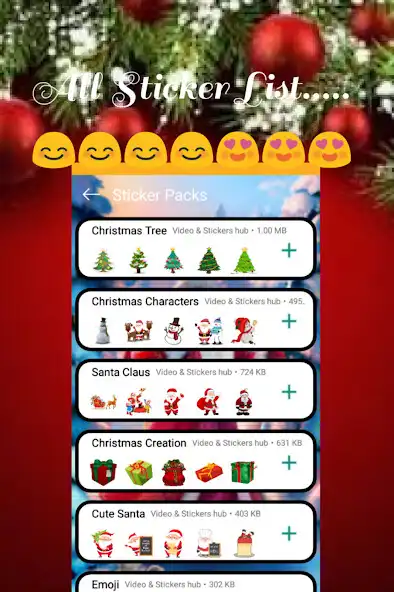 Play WASticker - Christmas Stickers as an online game WASticker - Christmas Stickers with UptoPlay