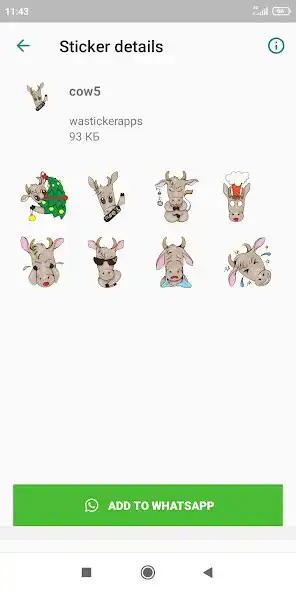 Play WASticker Cow stickers as an online game WASticker Cow stickers with UptoPlay