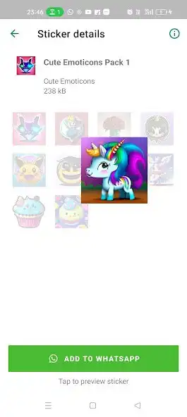 Play WASticker Cute Emoji Stickers as an online game WASticker Cute Emoji Stickers with UptoPlay