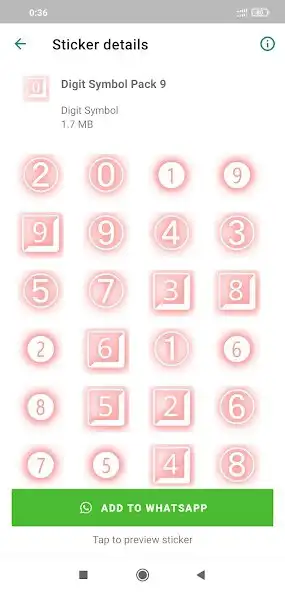 Play WASticker Digit Stickers as an online game WASticker Digit Stickers with UptoPlay