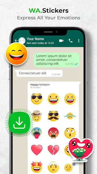 Play WA Sticker  Emoji as an online game WA Sticker  Emoji with UptoPlay