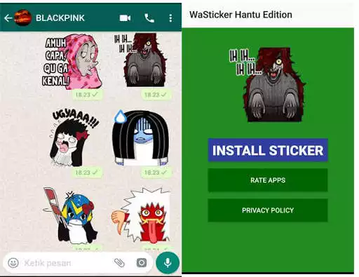 Play WA Sticker Hantu Gaul for Whatsapp  and enjoy WA Sticker Hantu Gaul for Whatsapp with UptoPlay