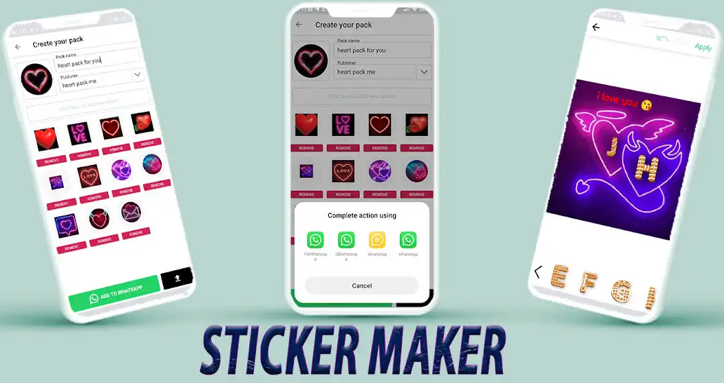 Play WASticker hearts gif stickers  and enjoy WASticker hearts gif stickers with UptoPlay