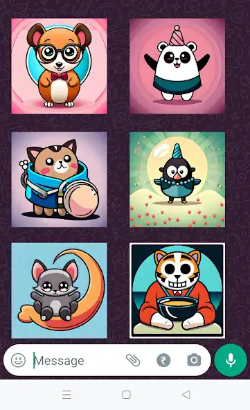 Play WASticker Kawaii Adorable  and enjoy WASticker Kawaii Adorable with UptoPlay