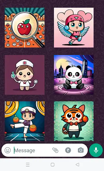 Play WASticker Kawaii Charming as an online game WASticker Kawaii Charming with UptoPlay