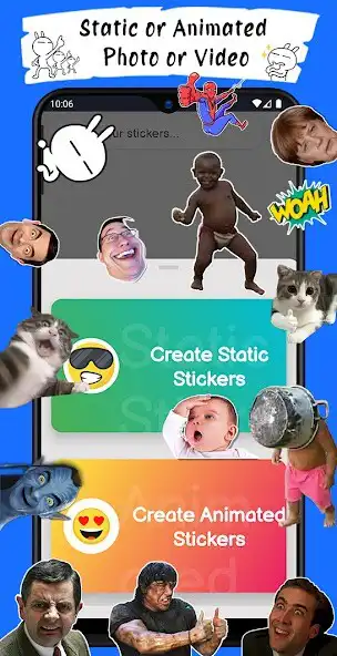 Play WASticker Maker Animated  GIF as an online game WASticker Maker Animated  GIF with UptoPlay