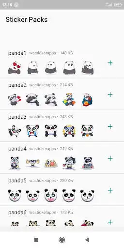 Play WASticker Panda Stickers  and enjoy WASticker Panda Stickers with UptoPlay