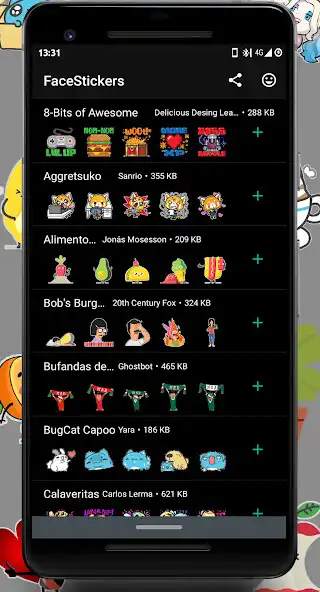 Play WAStickers: FaceStickers as an online game WAStickers: FaceStickers with UptoPlay