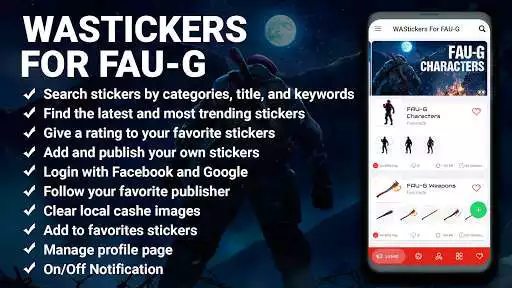 Play WAStickers for FAU-G  and enjoy WAStickers for FAU-G with UptoPlay