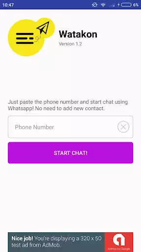 Play Watakon (Whatsapp without adding Contact)  and enjoy Watakon (Whatsapp without adding Contact) with UptoPlay