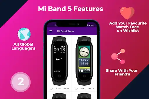 Play Watch Faces For MI Band 5 as an online game Watch Faces For MI Band 5 with UptoPlay