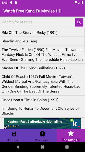 Play Watch Free Kung Fu Movies HD  and enjoy Watch Free Kung Fu Movies HD with UptoPlay