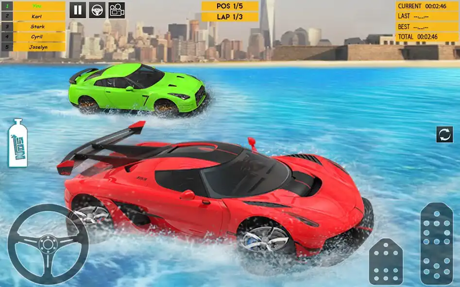 Play Water Car Racing 3d: Car Games as an online game Water Car Racing 3d: Car Games with UptoPlay
