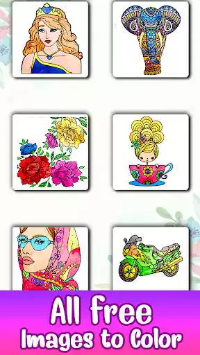 Play WaterColor Paint by Number - Adult Coloring Book