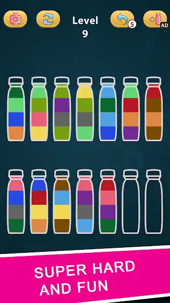 Play Water Color Sort Puzzle - Fash as an online game Water Color Sort Puzzle - Fash with UptoPlay