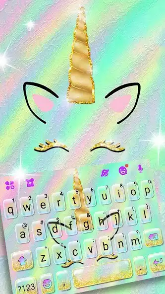 Play Watercolor Unicorn Keyboard Theme  and enjoy Watercolor Unicorn Keyboard Theme with UptoPlay