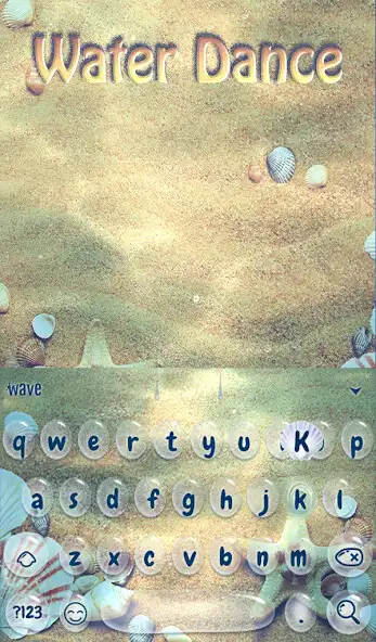 Play Water Dance Animated Keyboard + Live Wallpaper