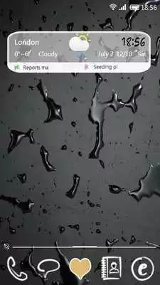 Play Water Drop 91 Launcher Theme