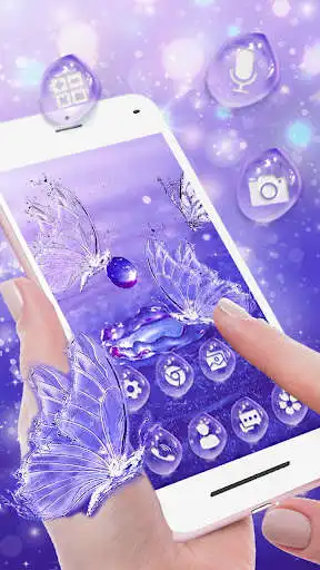 Play Water Drop Butterfly Launcher Theme Live Wallpaper as an online game Water Drop Butterfly Launcher Theme Live Wallpaper with UptoPlay