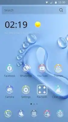 Play Water Drop Footprint Theme