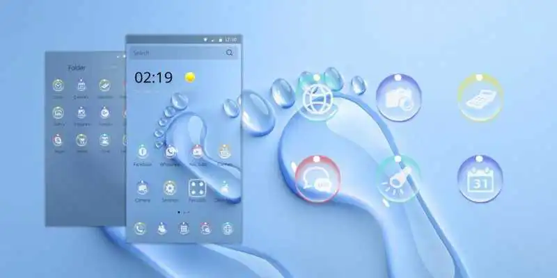 Play Water Drop Footprint Theme