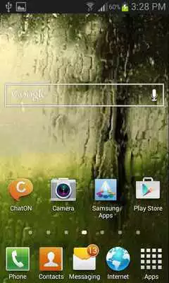 Play Water Drop Glass LWP